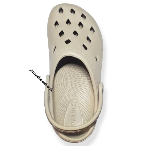 #687 New Nothinz Women's Creamy Tan Clogs Sandals Water Shoes 5 5L Shoes - Picture 3 of 8